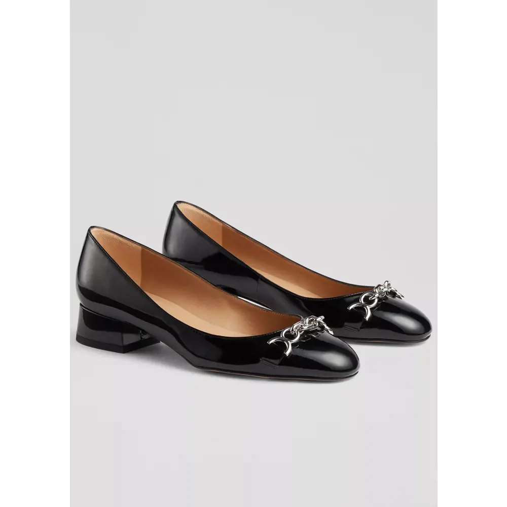 LK Bennett Blakely Patent Snaffle Pumps